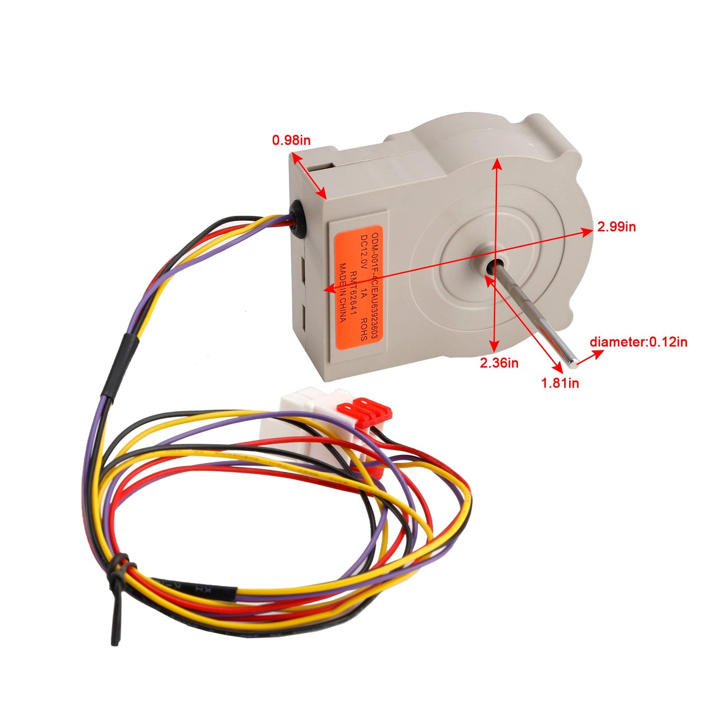 EAU63923603 Gruppo motore ventola evaporatore frigorifero per LG e Kenmore