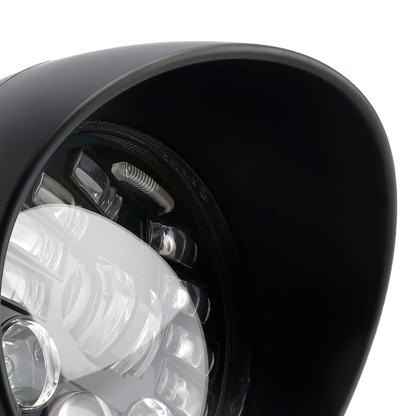 Faro fendinebbia multifunzionale, adatto per moto da corsa, bobber e chopper, cromato