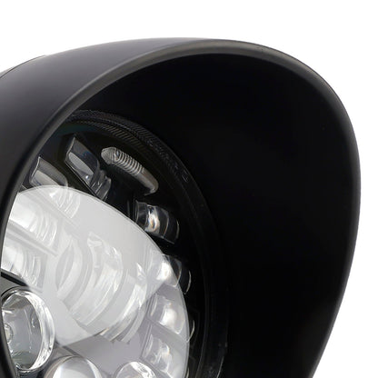 Faro fendinebbia multifunzionale, adatto per moto da corsa, bobber e chopper, cromato