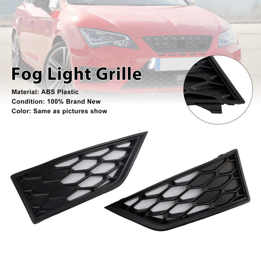 Griglia fendinebbia anteriore a nido d'ape nera per Seat Leon Cupra 5F 2012-2017