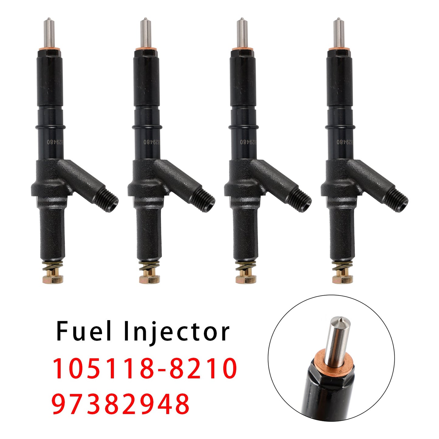 4 pezzi iniettori di carburante per motore ISUZU 4JH1 105118-8210 97382948 8973829480