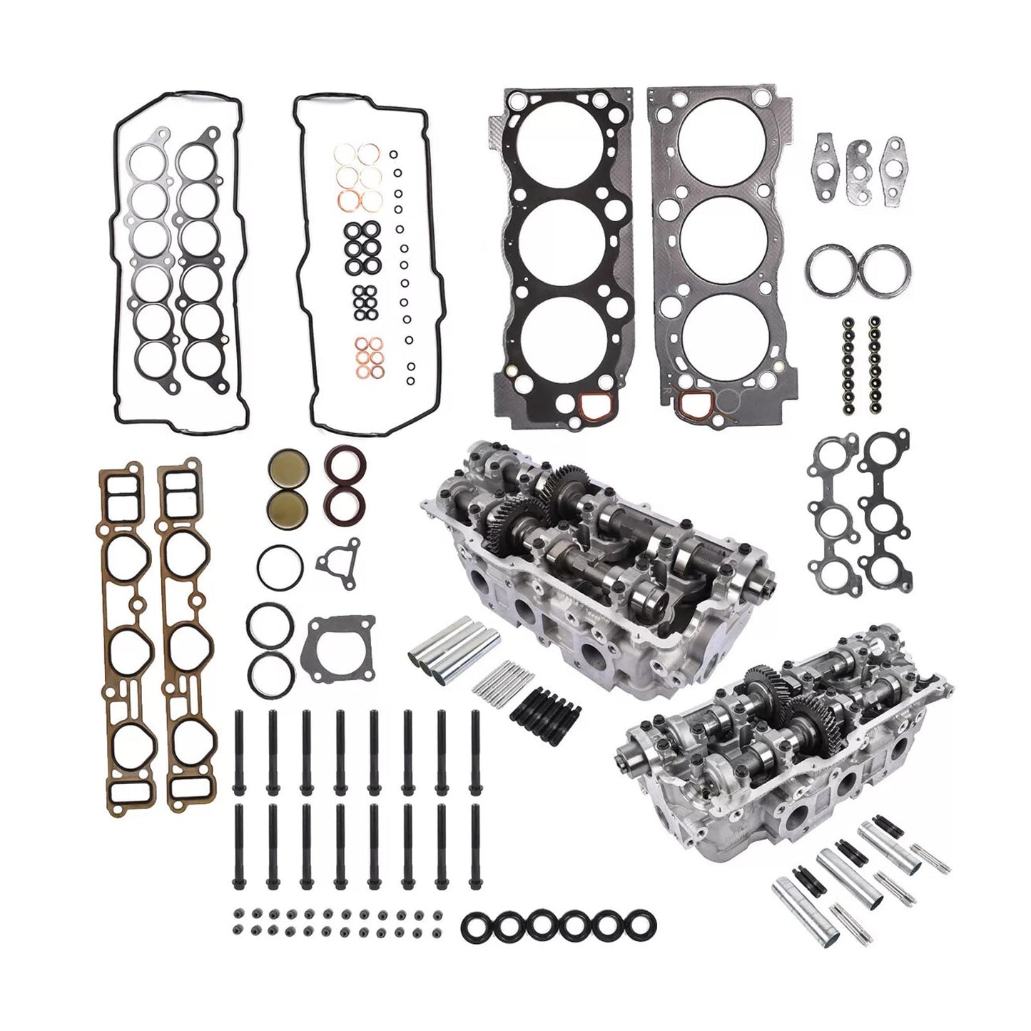1996-2002 TOYOTA 4RUNNER 3.4L 2 pezzi testata cilindro e guarnizioni e bulloni 11101-69136 1305362050