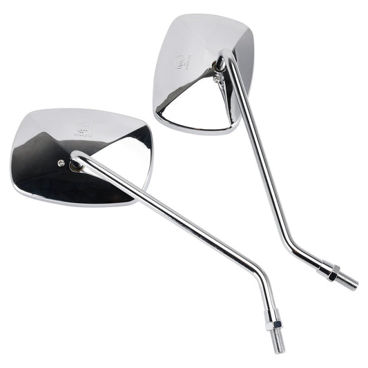 Set specchietti retrovisori cromati da 10 mm per Piaggio Beverly 125 250 2004 2005 06 07 08
