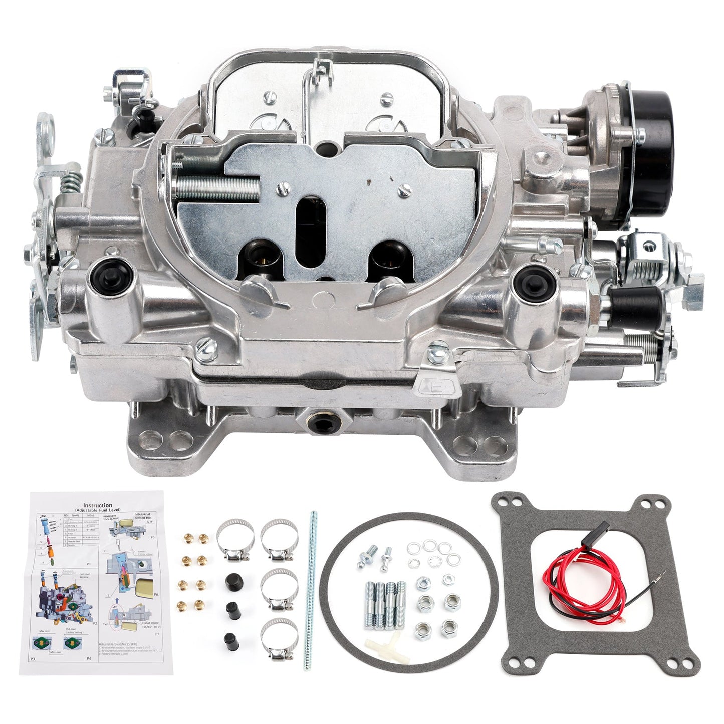 Carburatore 1903 da 500 CFM a 4 corpi per serie Avs2 con starter elettrico e flangia quadrata.