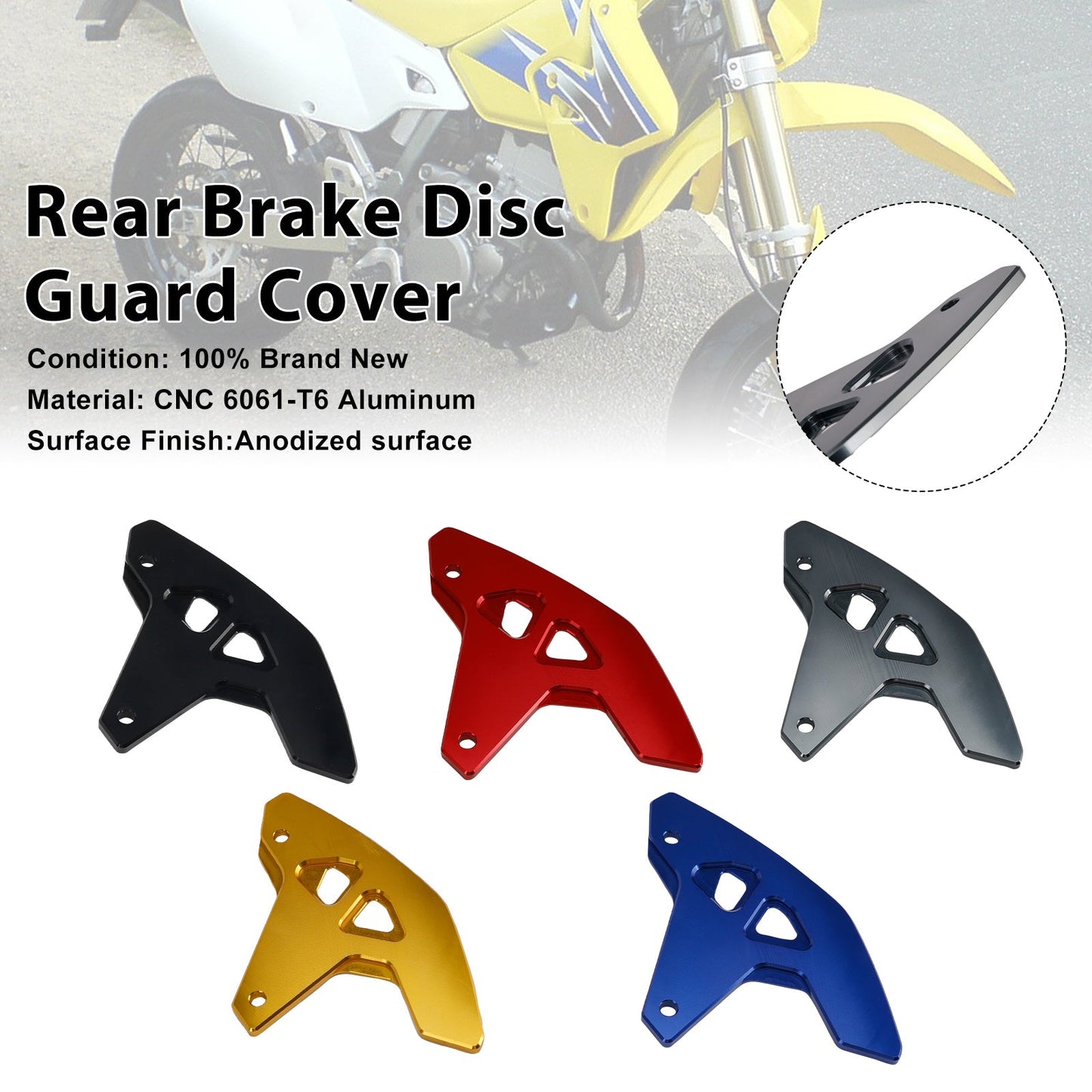 Copertura di protezione del disco freno posteriore per Suzuki DR-Z400SM 2000-2024 DRZ400/S/E