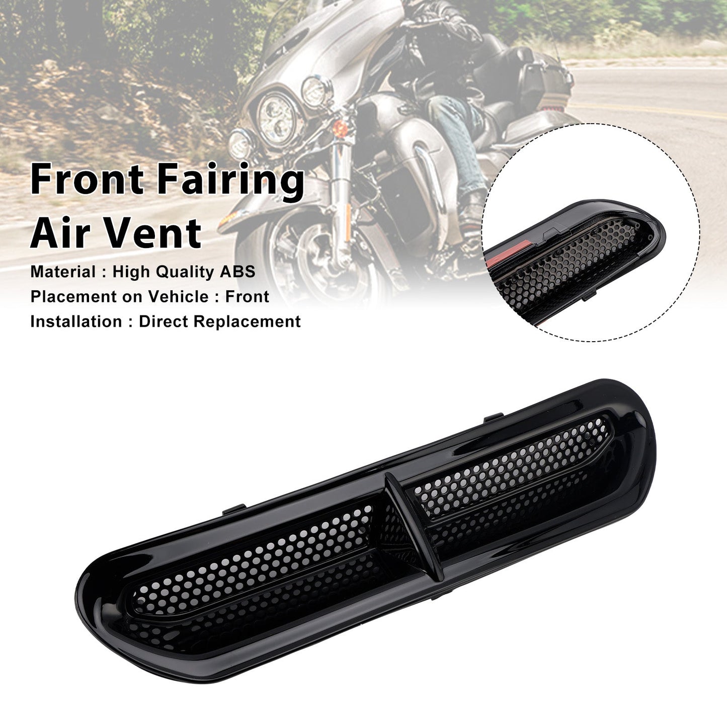 Rivestimento della presa d'aria anteriore per Touring Street Glide Electra Glide 2014-2024