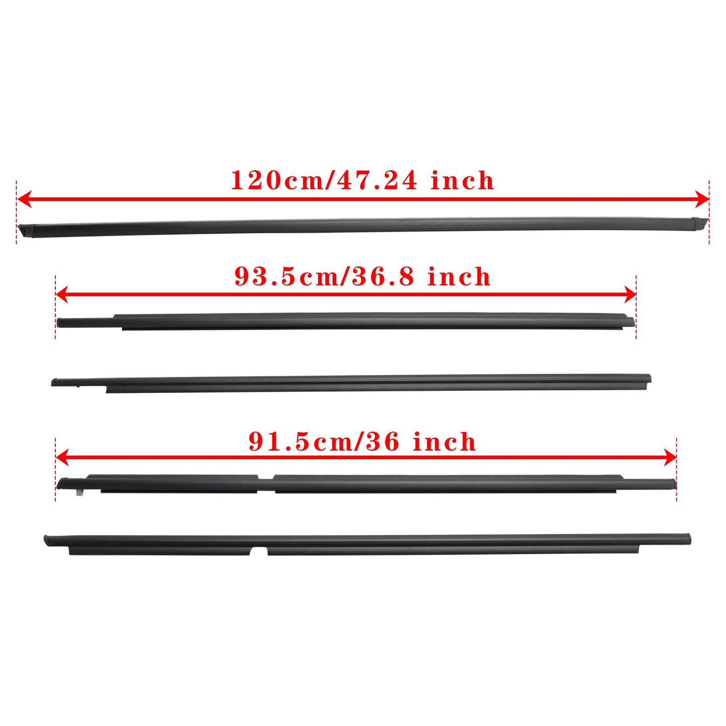 2003-2009 Toyota 4Runner 5 pezzi guarnizioni per modanature per cinture di sicurezza 68161-35060 68163-35030