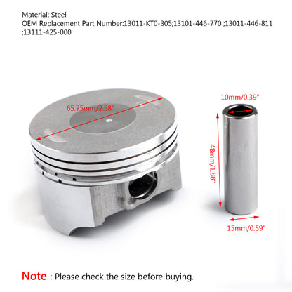 200R 65.75mm 200 XR 1980-2002/A HONDA Kit Size 13011-446-811 Fits Piston Bore XR