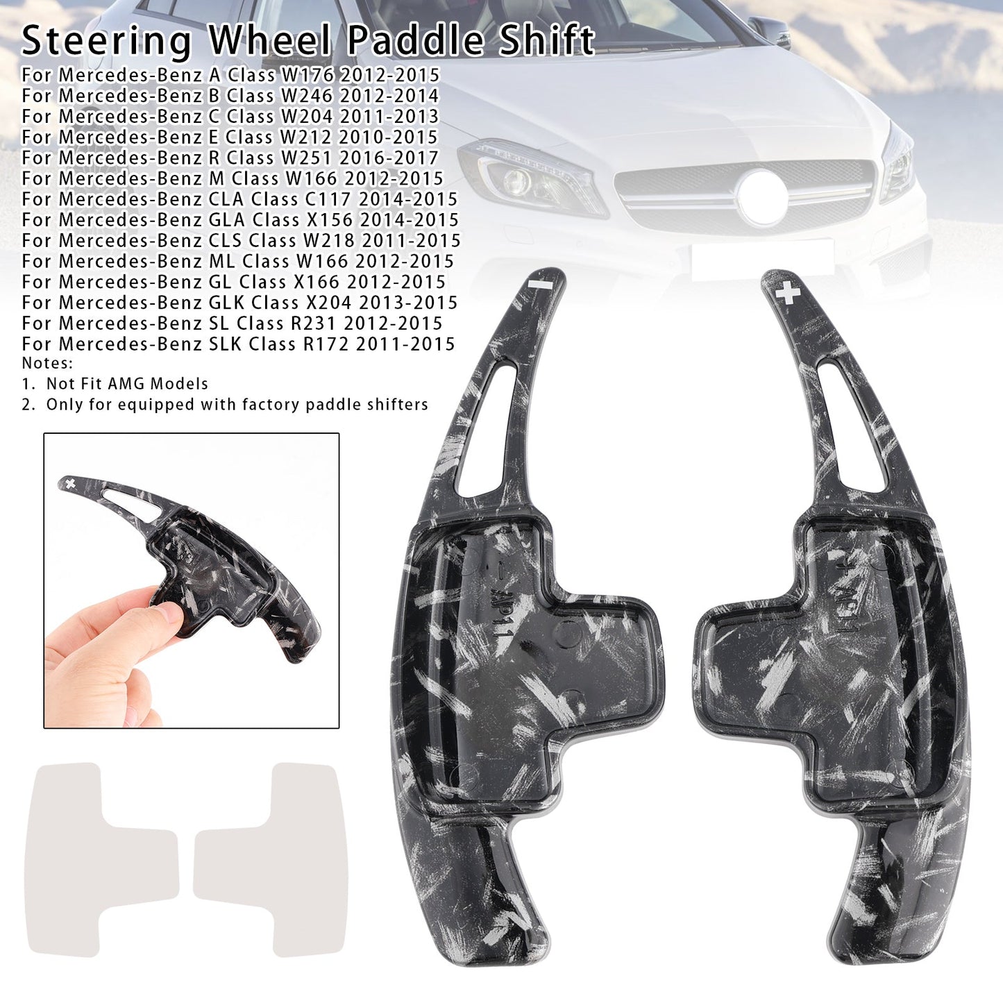 Leva del cambio al volante per Mercedes-Benz A B C GL GLA 12-15