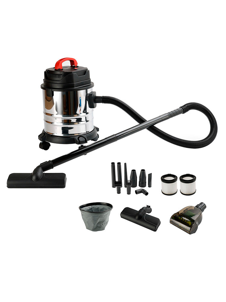 Aspirateur 1800W, aspirateur sec et humide, aspirateur industriel 18L Steel Stainless