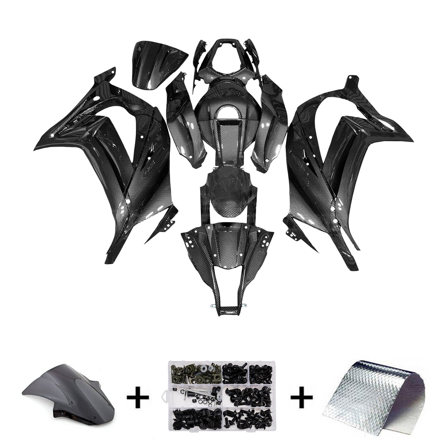 Kit carenatura iniezione in plastica ABS adatto per Kawasaki ZX10R 2011-2015