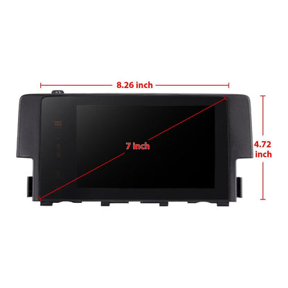 Display di navigazione LCD touch screen da 7"" per Honda Civic 2016-2018 39710-TBA-A11