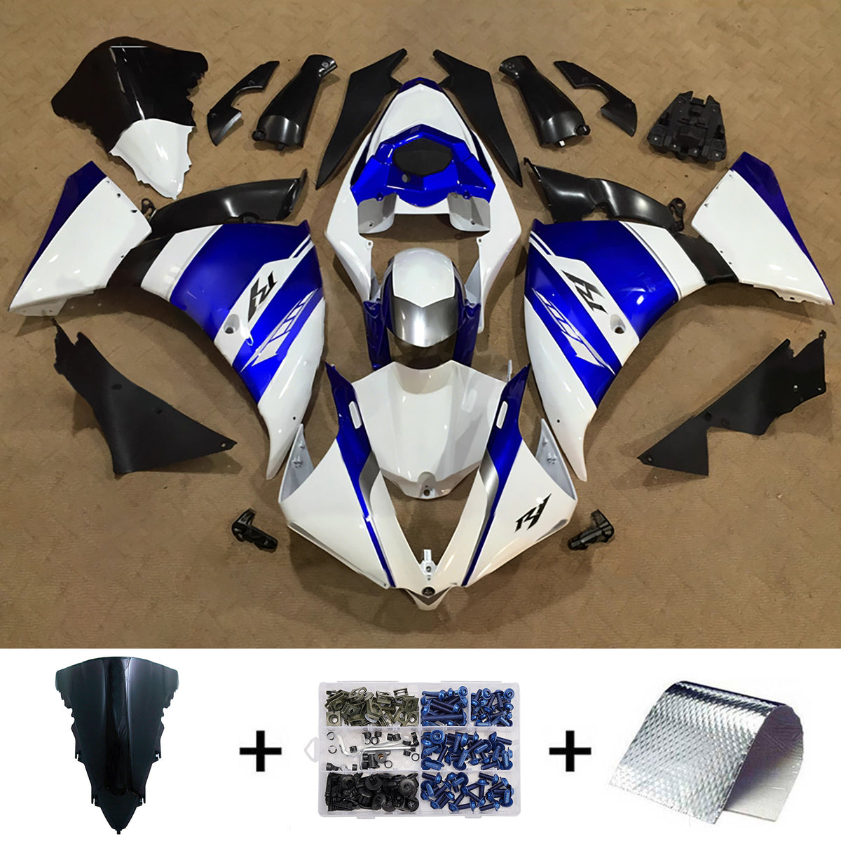 Kit carenatura in plastica ABS a iniezione adatto per Yamaha YZF-R1 2012-2014
