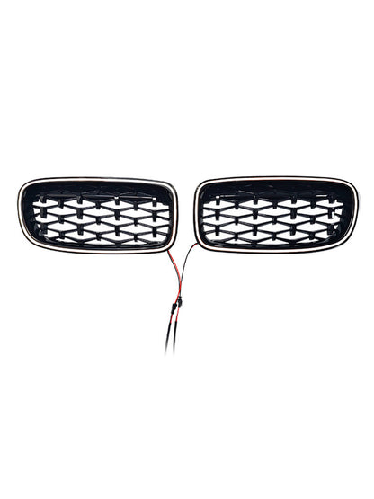 Griglia anteriore a doppio rene diamantata per BMW Serie 3 F30 F31 F35 2012-2019
