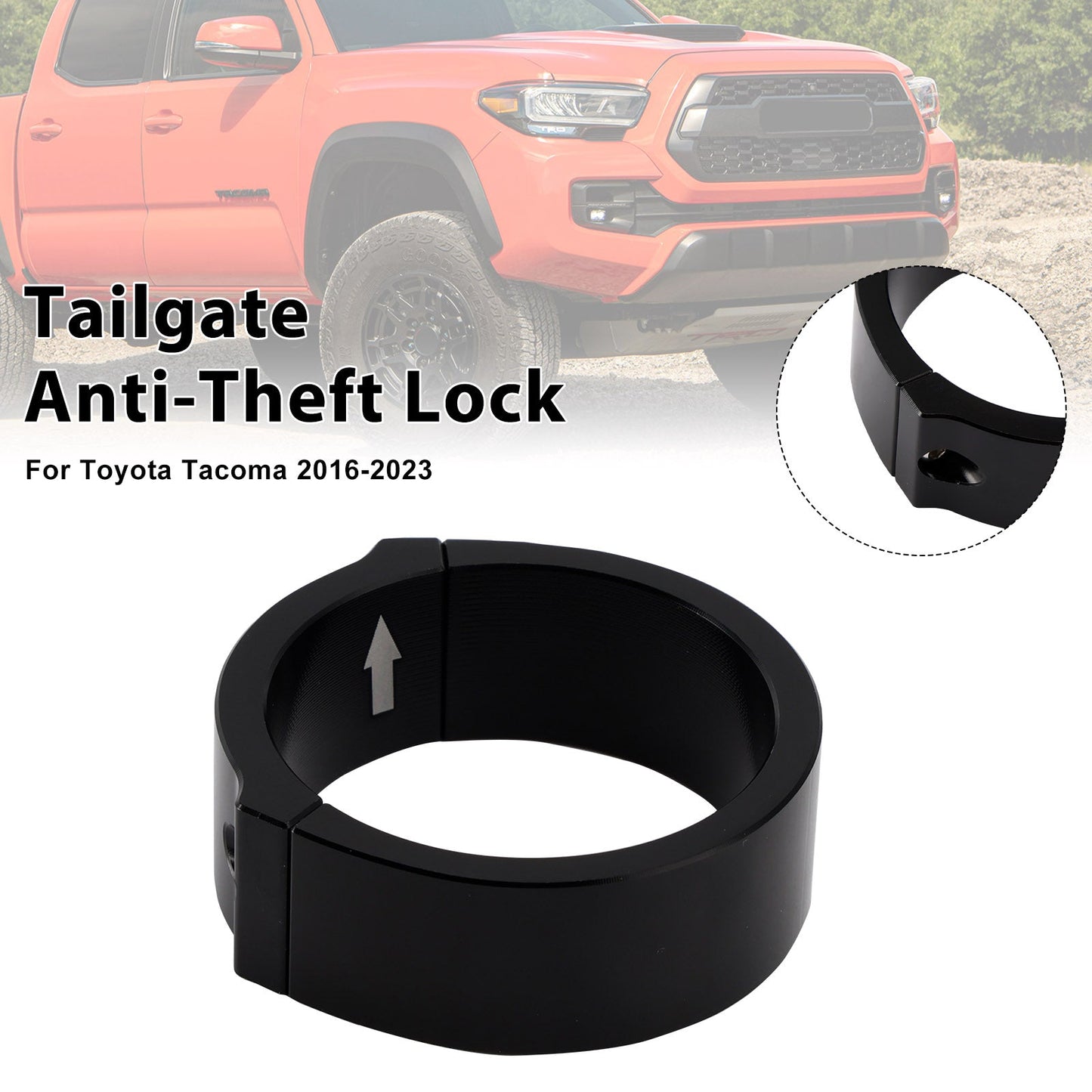 Dispositivo di sicurezza per portellone posteriore Toyota Tacoma 2016-2023, serratura antifurto per portellone posteriore del cassone del camion