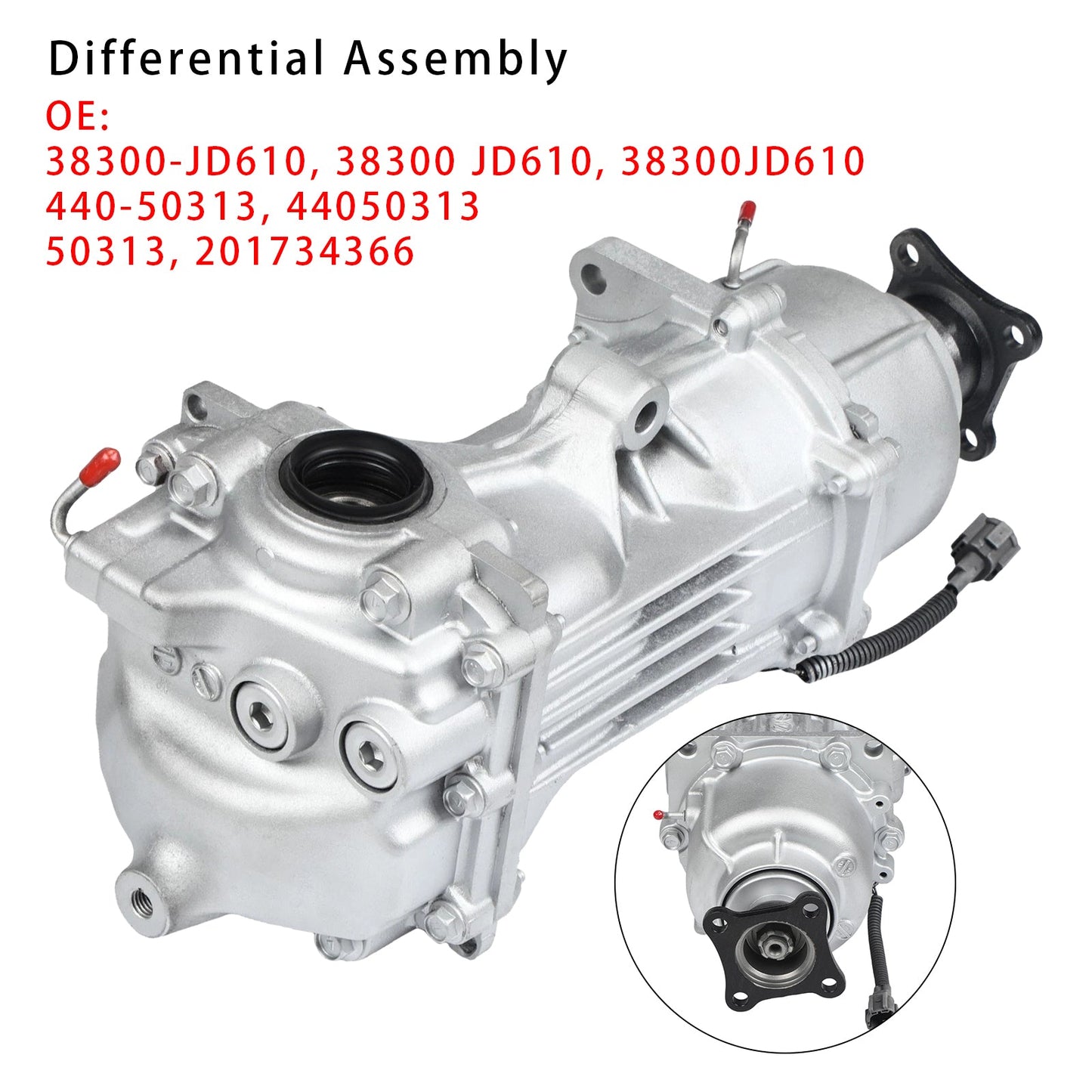 Supporto differenziale assale posteriore Nissan Rogue Select 2.5L 2014-2015, trazione posteriore AWD, rapporto 5.173, VIN J, 38300-JD610