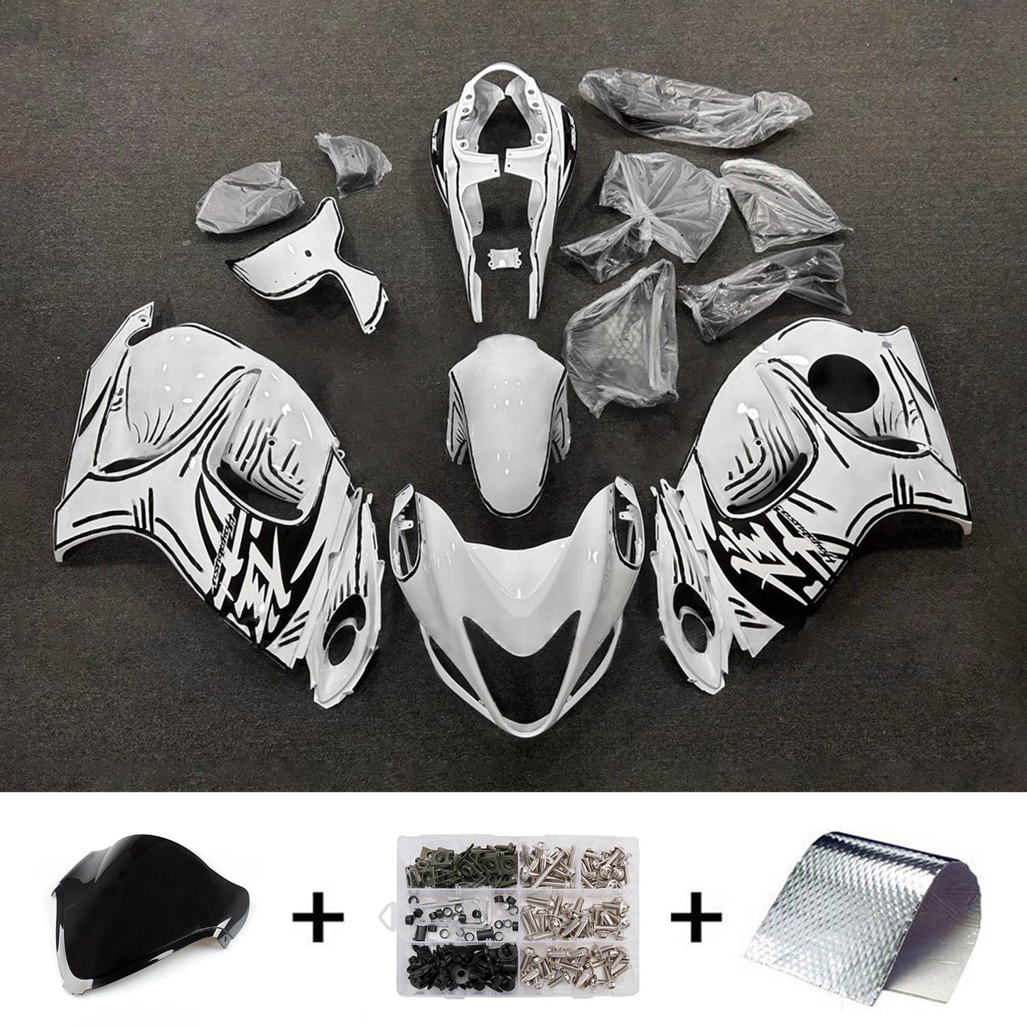 Kit carenatura iniezione plastica ABS per Suzuki Hayabusa GSX1300R 2008-2020