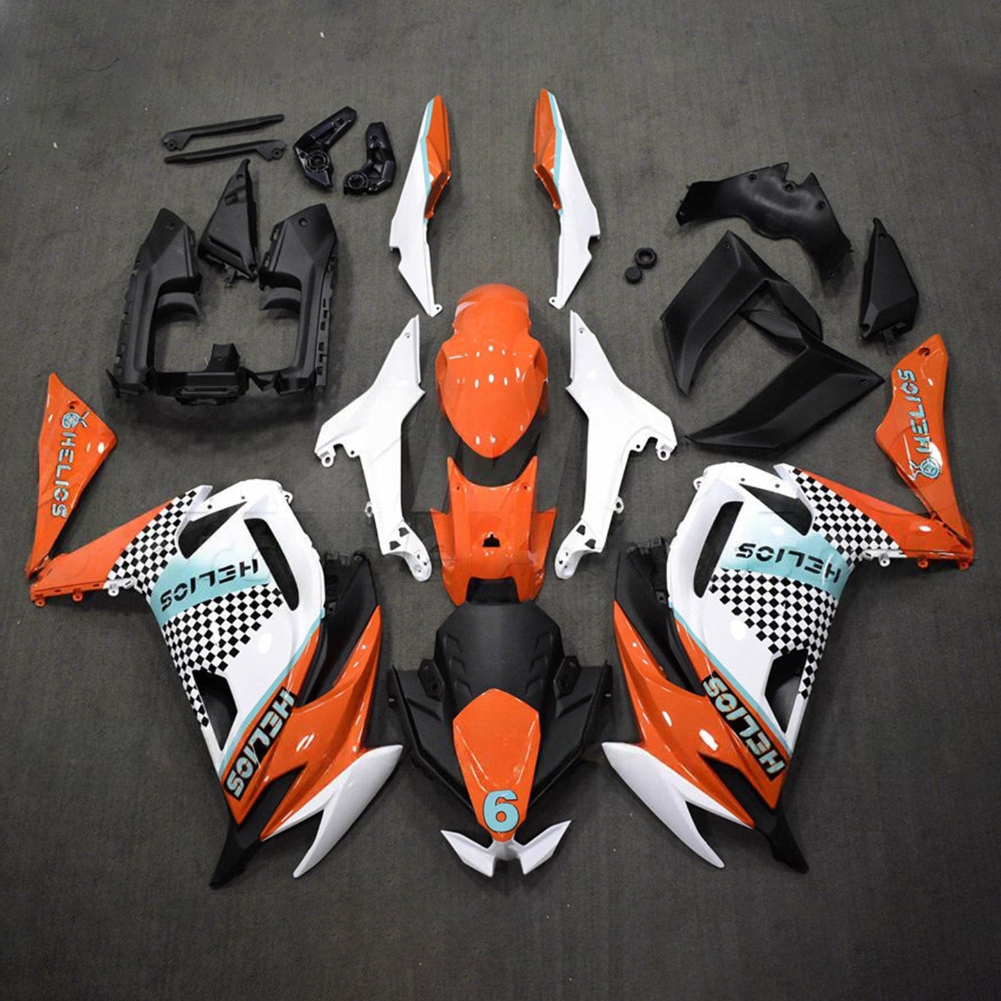 Kit carenatura iniezione ABS adatto per Kawasaki ER-6F Ninja650 2020-2026