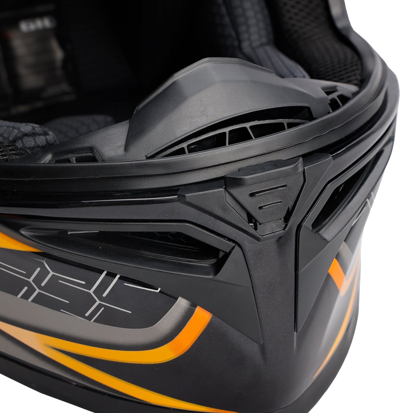 Casco da moto DOT per adulti Street Integrale Arancione