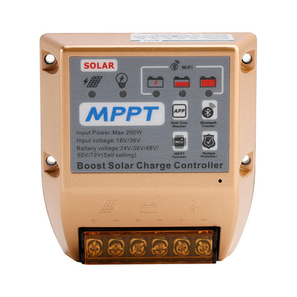 Regolatore solare MPPT Boost 10A/20A/30A 24V36V48V60V72V APP mobile Controllo intelligente