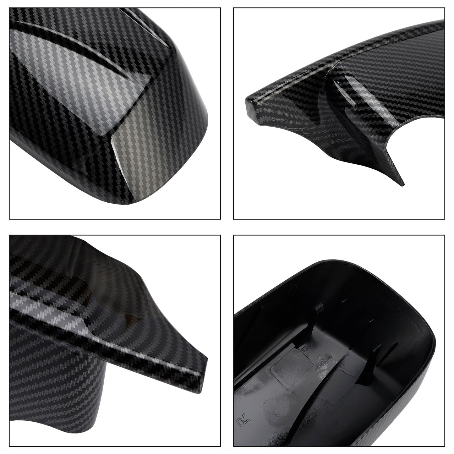 2 pezzi Copri specchietti laterali per auto stile M per BMW E46 Berlina E39 4DR 1998-2005