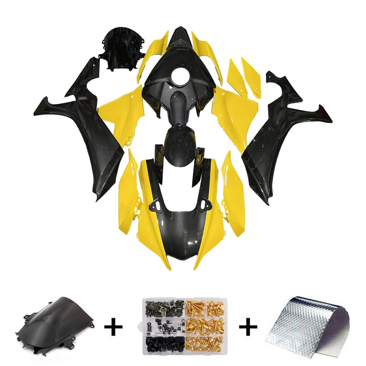Kit carenatura iniezione in plastica ABS adatto per Yamaha YZF-R1 2020-2025