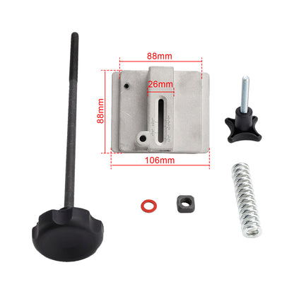 Gruppo tenditore ruota superiore sega a nastro da 14" con cerniera in ferro per Delta/Powermatic