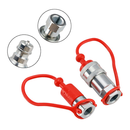 Giunti idraulici a sgancio rapido da 1/4"" NPT ISO 7241-A