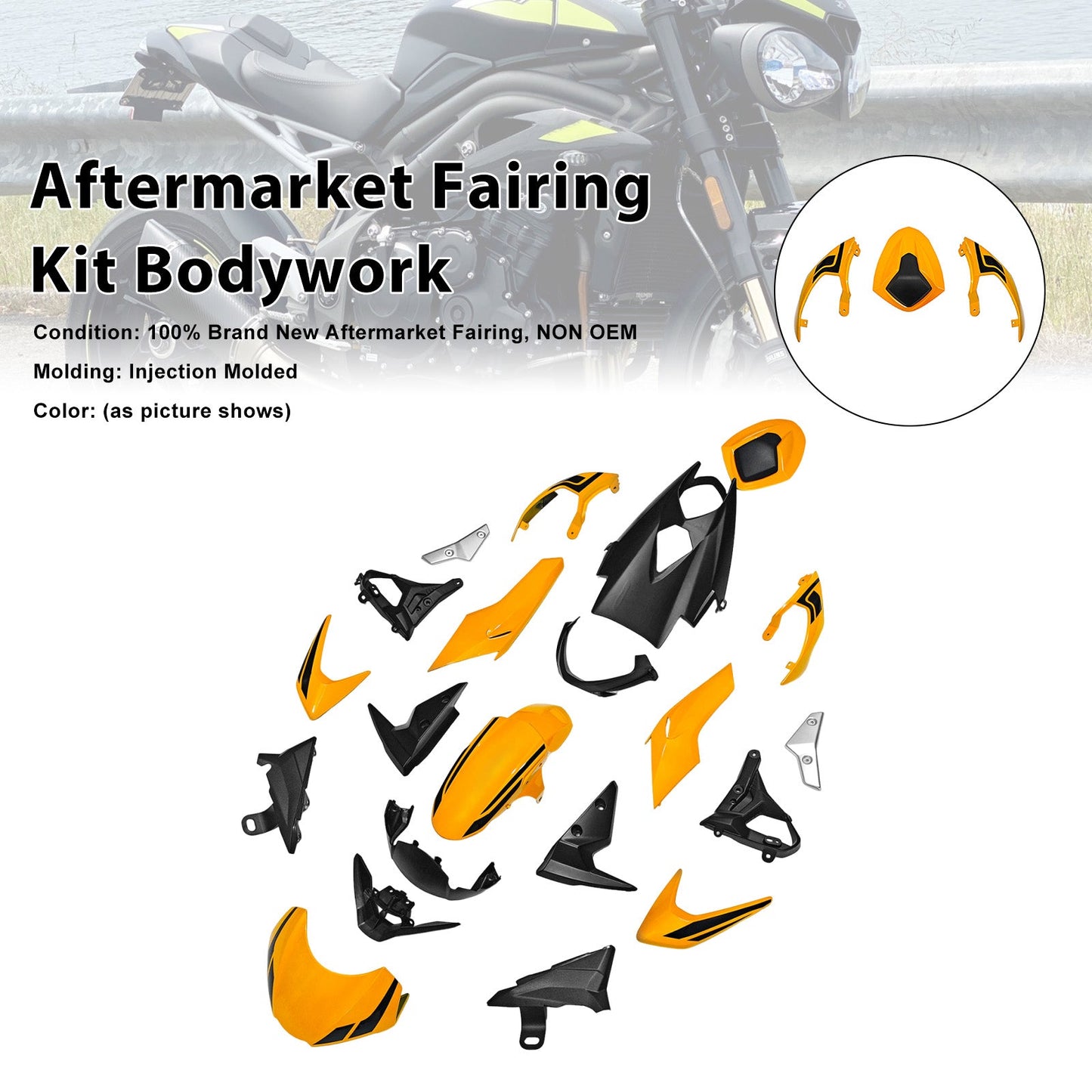 Kit di carene iniettabili per Street Triple 765 R/RS 2020-2022