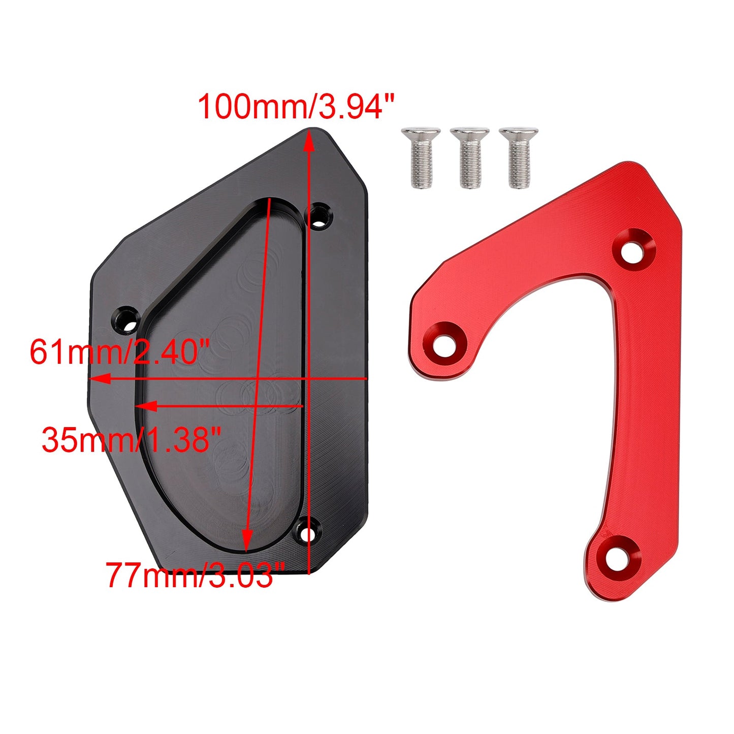 Piastra di estensione per cavalletto adatta per Suzuki V-strom 650 DL650 XT 2011-2024