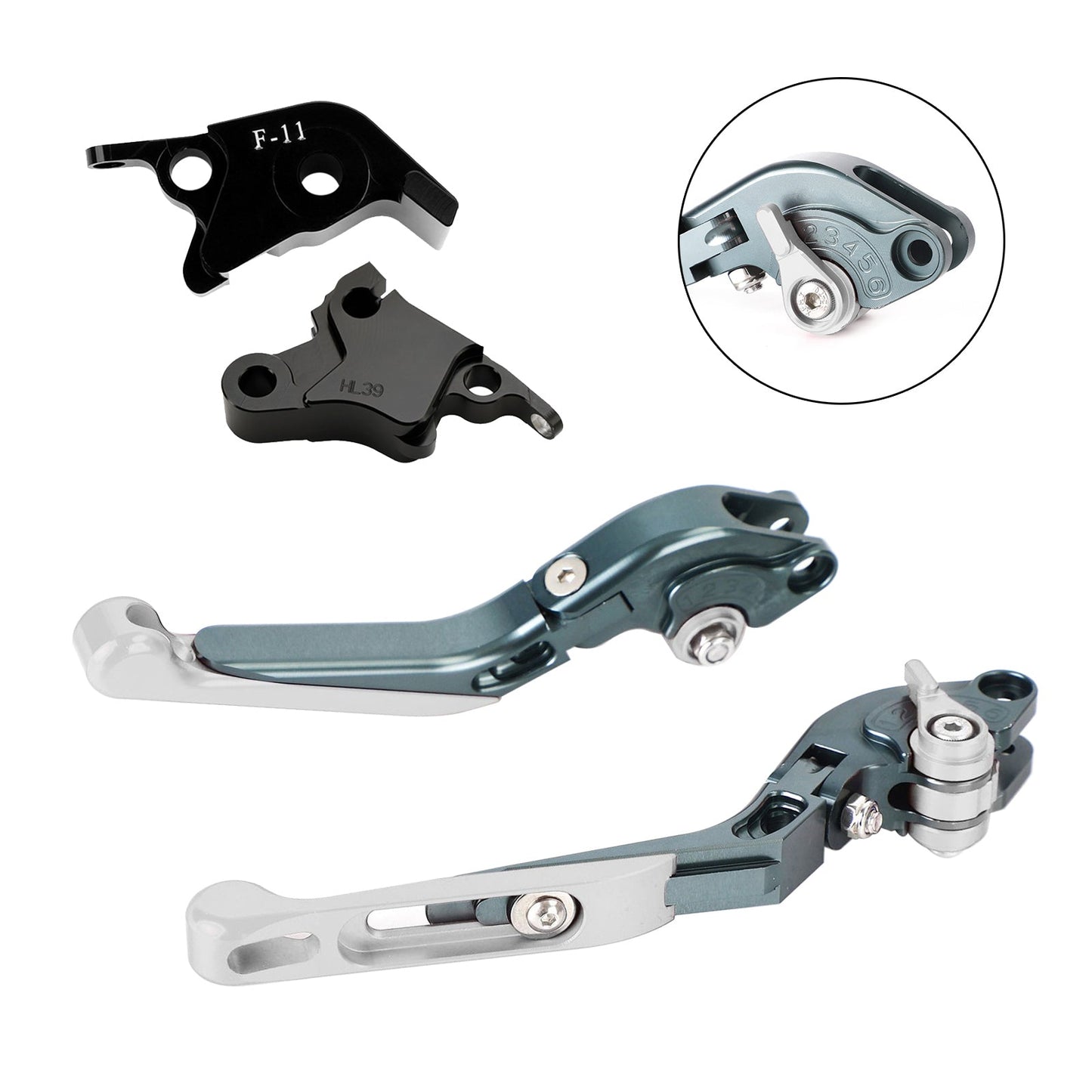 Leva freno frizione regolabile adatta per CFMOTO 700CL-X Sport 2021-2024