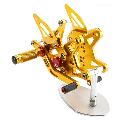 Pedane arretrate in alluminio CNC Kawasaki Ninja ZX6R ZX636 2024-2025