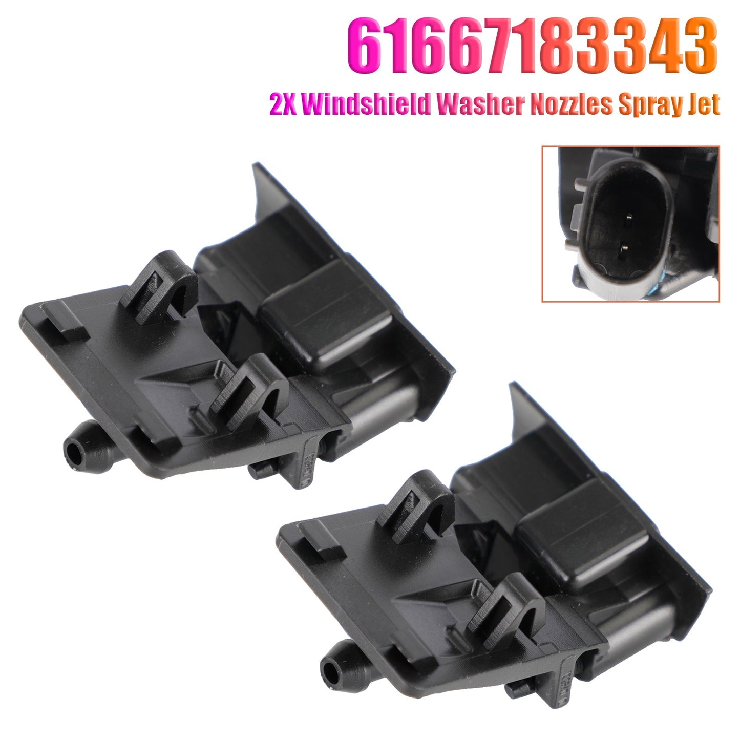 2X Ugelli lavavetri per BMW X1 E84 X6 E71 61667183343