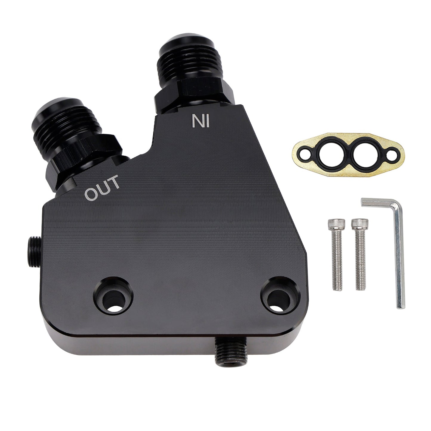 Kit adattatore per radiatore dell'olio motore Corvette GM LS LS1 LS2 LS3 LS6 (confezione da 5) 2005-2019