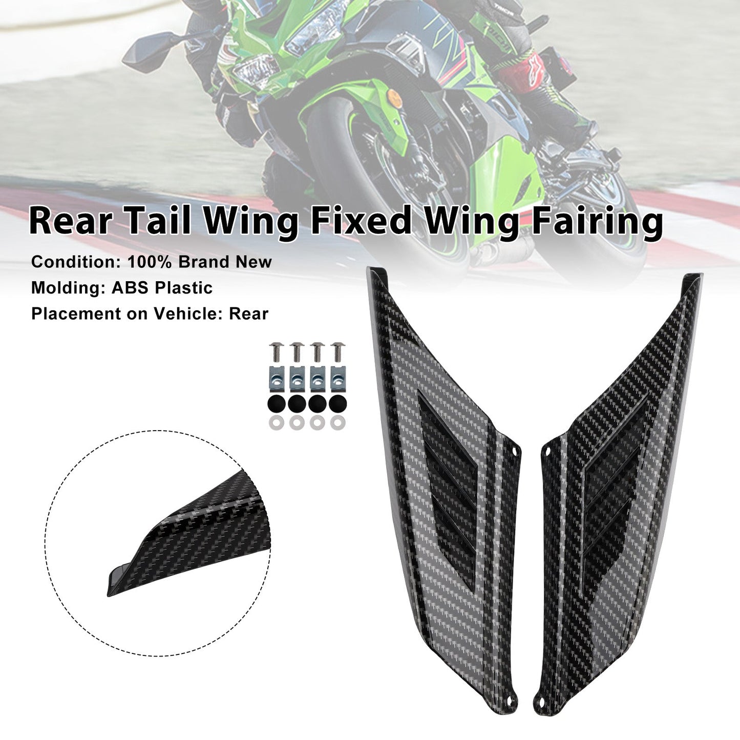 Carenatura ad ala fissa per ala posteriore Kawasaki NINJA ZX-4R ZX-4RR 2023-2025