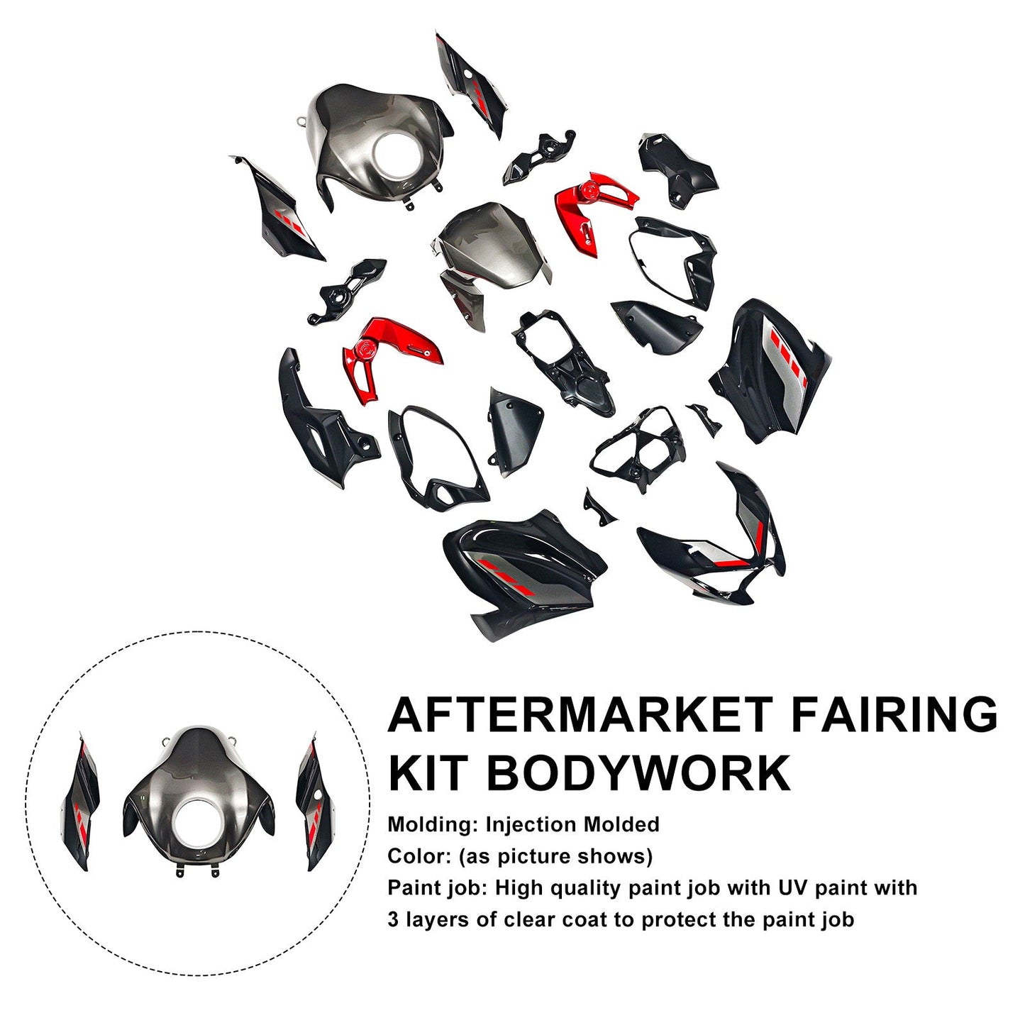 Kit di carene stampate a iniezione per Kawasaki Z900 2025-2026