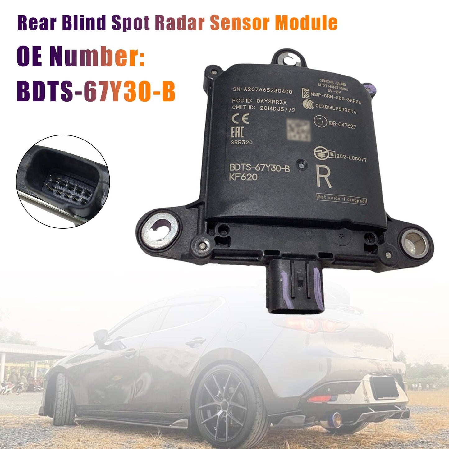 Modulo sensore radar per angolo cieco posteriore BDTS6-7Y30B per MAZDA 3 2020-2024