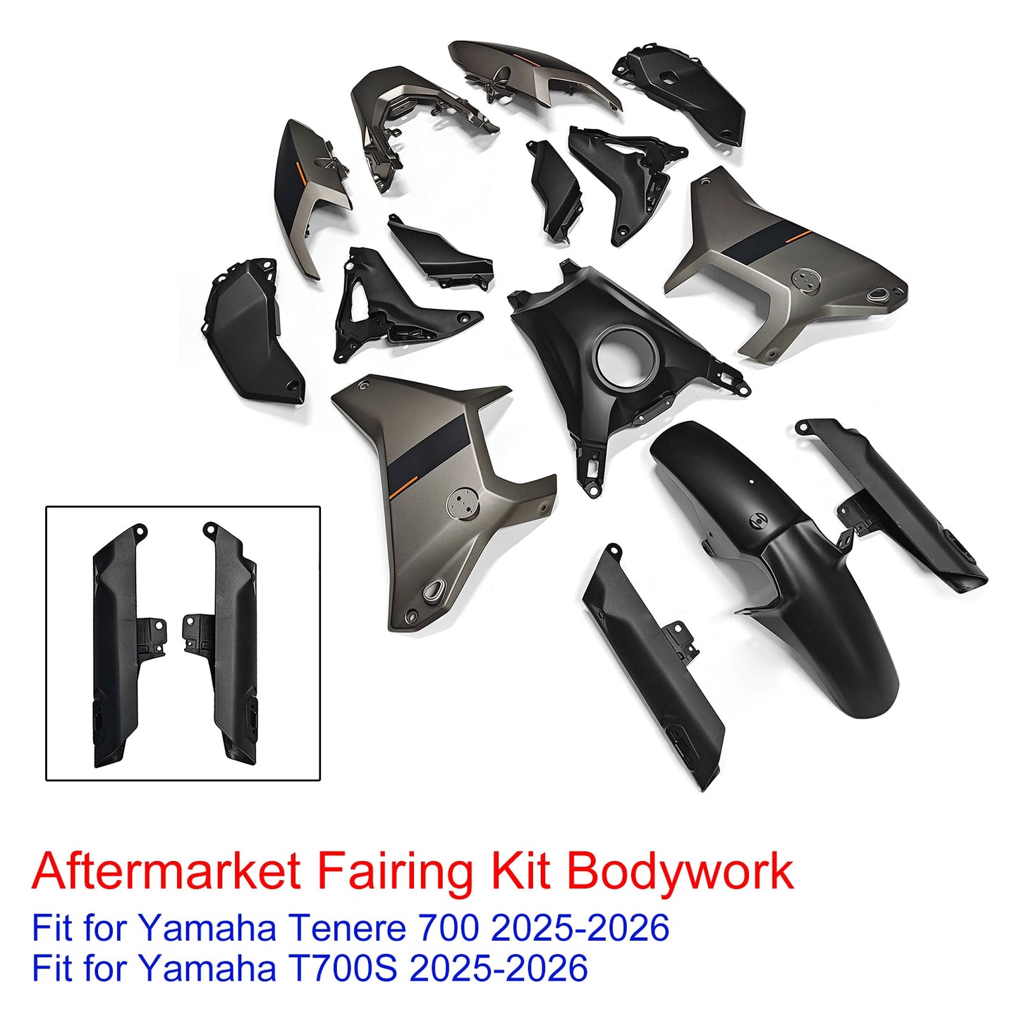 Kit di carene stampate a iniezione per Yamaha Tenere 700 T700S 2025-2026