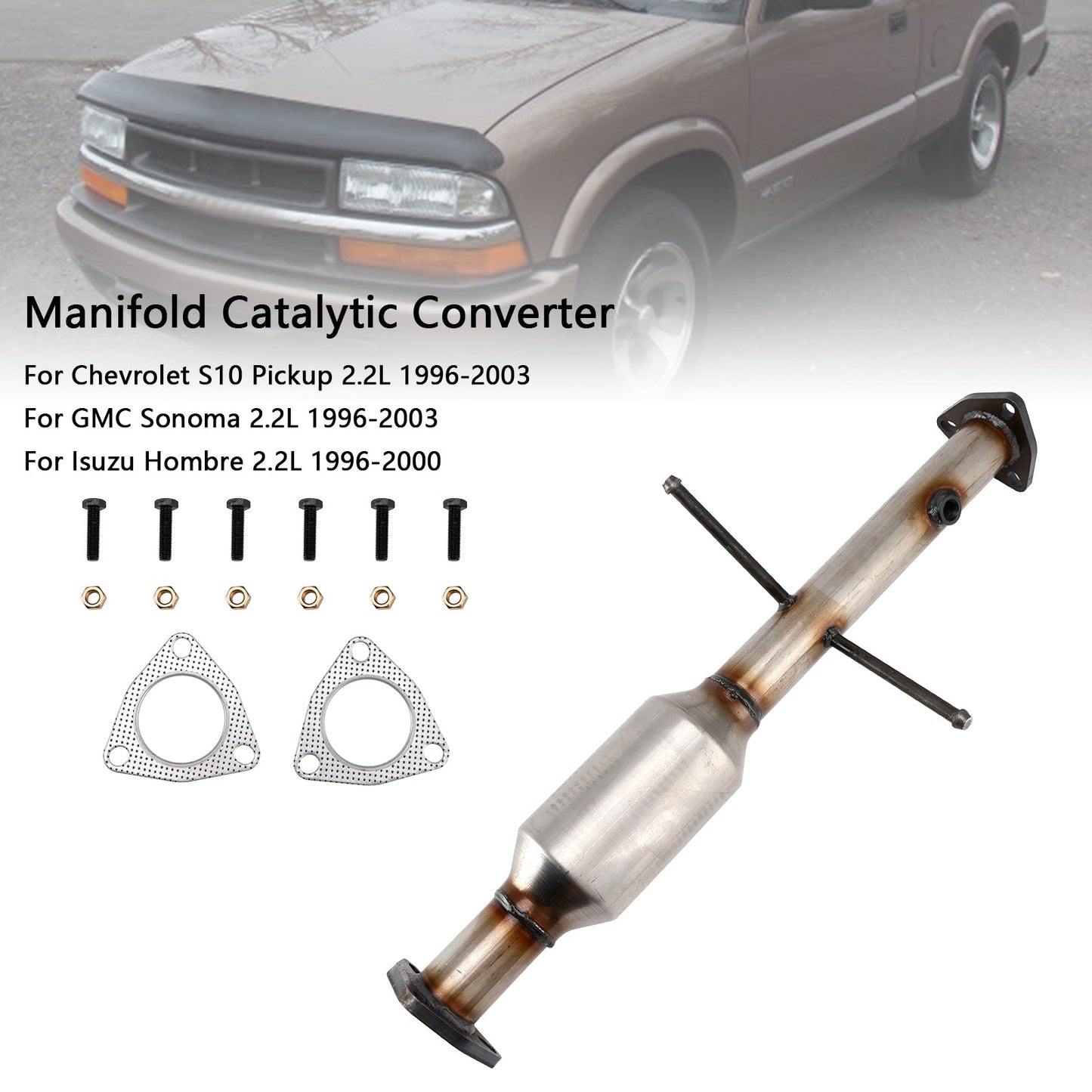 Convertitore catalitico del collettore posteriore GMC Sonoma 2.2L 1996-2003 25175249 25314443