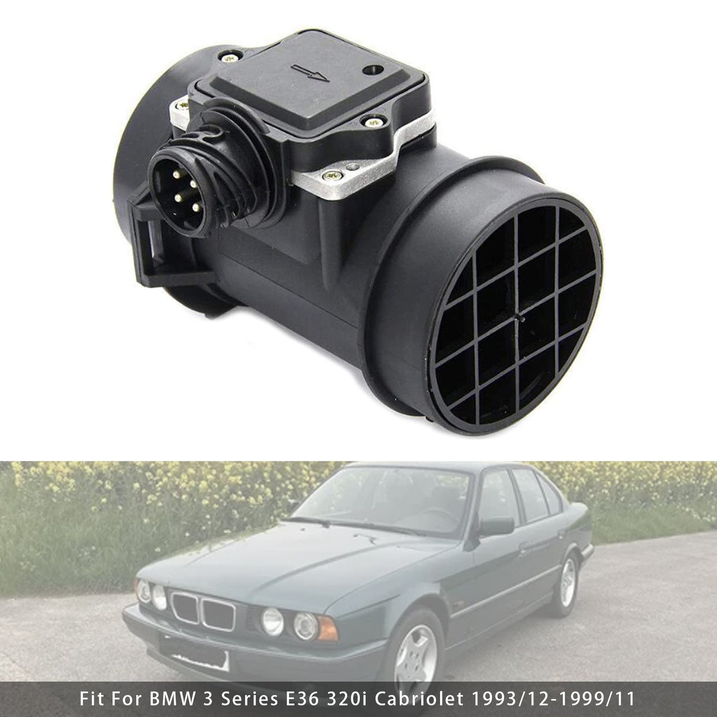 Sensore del flusso d'aria di massa per BMW E36 E34 E39 320i 520i 5WK9007