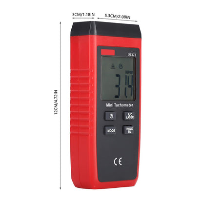 UT373 Mini contagiri digitale LCD senza contatto con laser e tester di velocità RPM