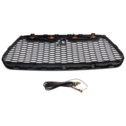 Griglia paraurti anteriore nera opaca Ford Transit MK8 Raptor 2015-2018 con LED