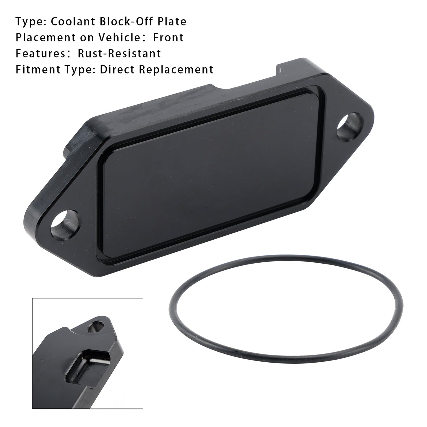 Piastra di bloccaggio del liquido di raffreddamento con guarnizione O-ring DP0402 per Chevy GMC 6.6L Duramax 2001-2017
