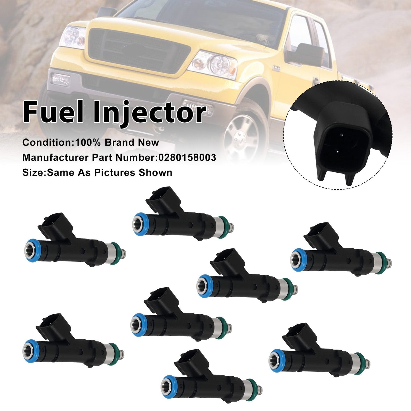 8 iniettori di carburante per Ford F-150 Lariat 5.4L V8 04 0280158003