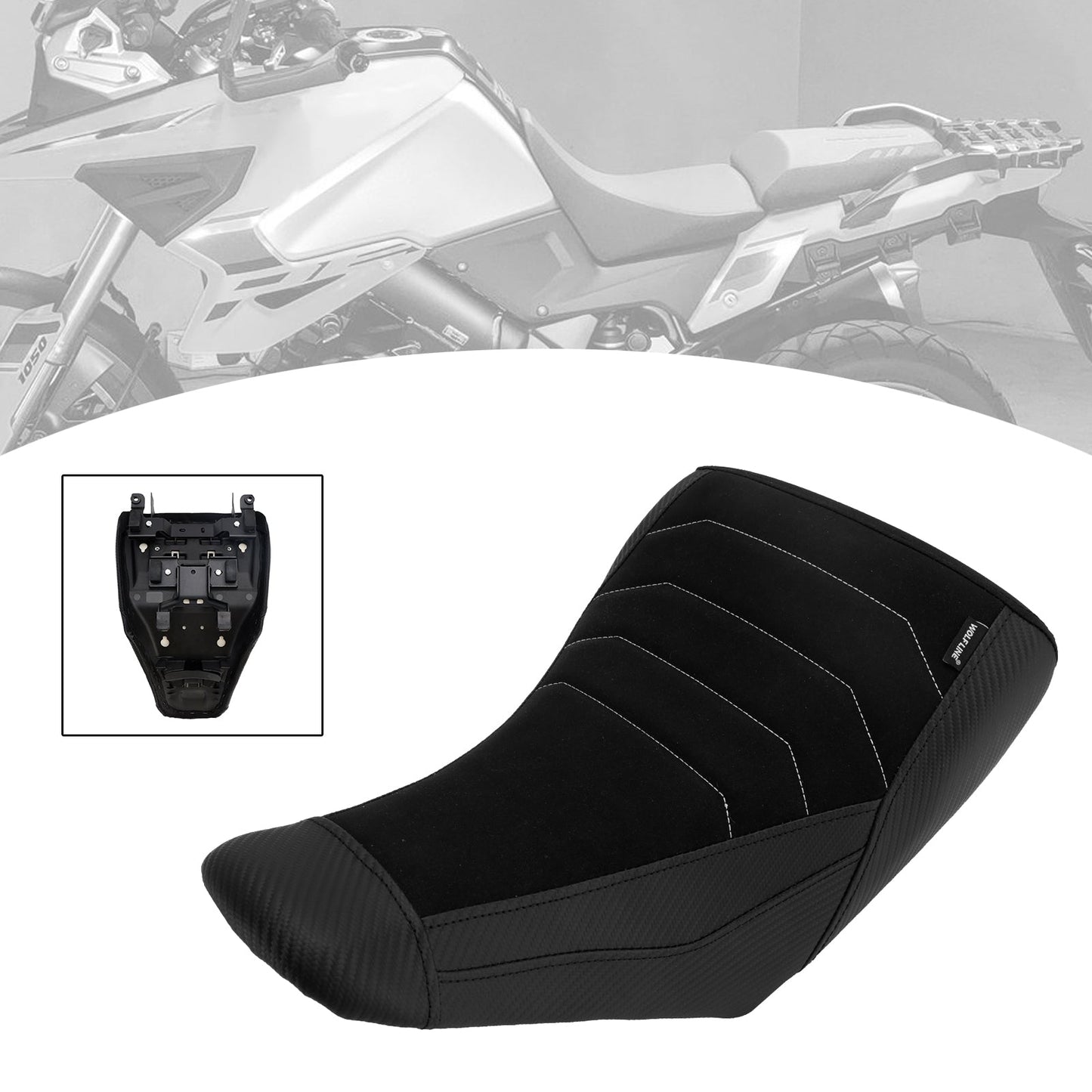 Sella passeggero anteriore per Suzuki V-Strom Dl1050 2023-2025, rossa e gialla