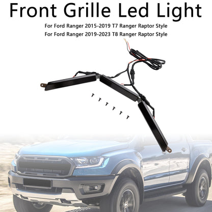 Griglia paraurti anteriore con luce a LED adatta per Ford Ranger 2015-2023 T7 T8