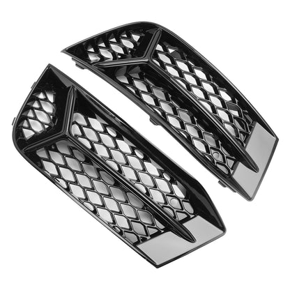 Griglia paraurti anteriore Audi A3 2017-2020 Copertura fendinebbia Telaio lampada Trim Fit