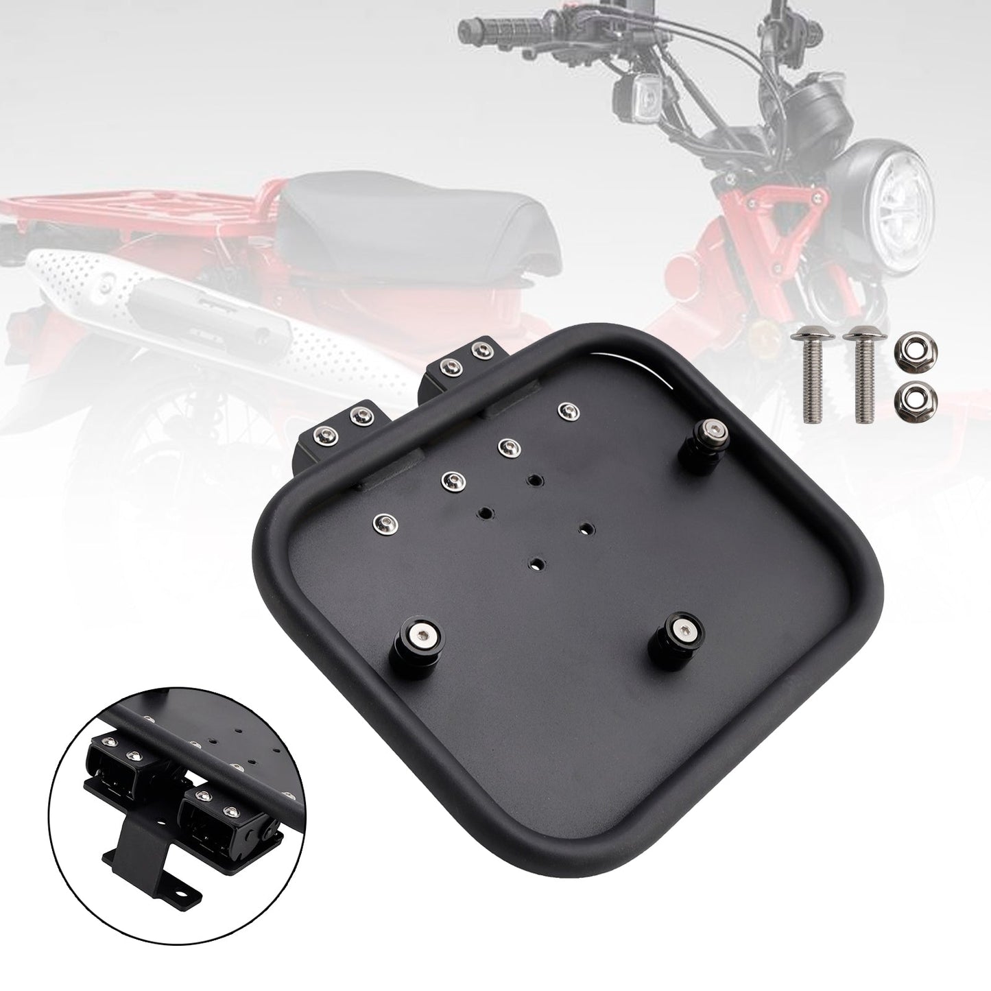 Supporto per borsa laterale Honda Ct125 Huntercub 125 2020-2024, nero