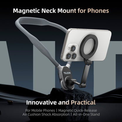 Supporto magnetico per collo per telefono cellulare Magsafe con sgancio rapido e assorbimento degli urti