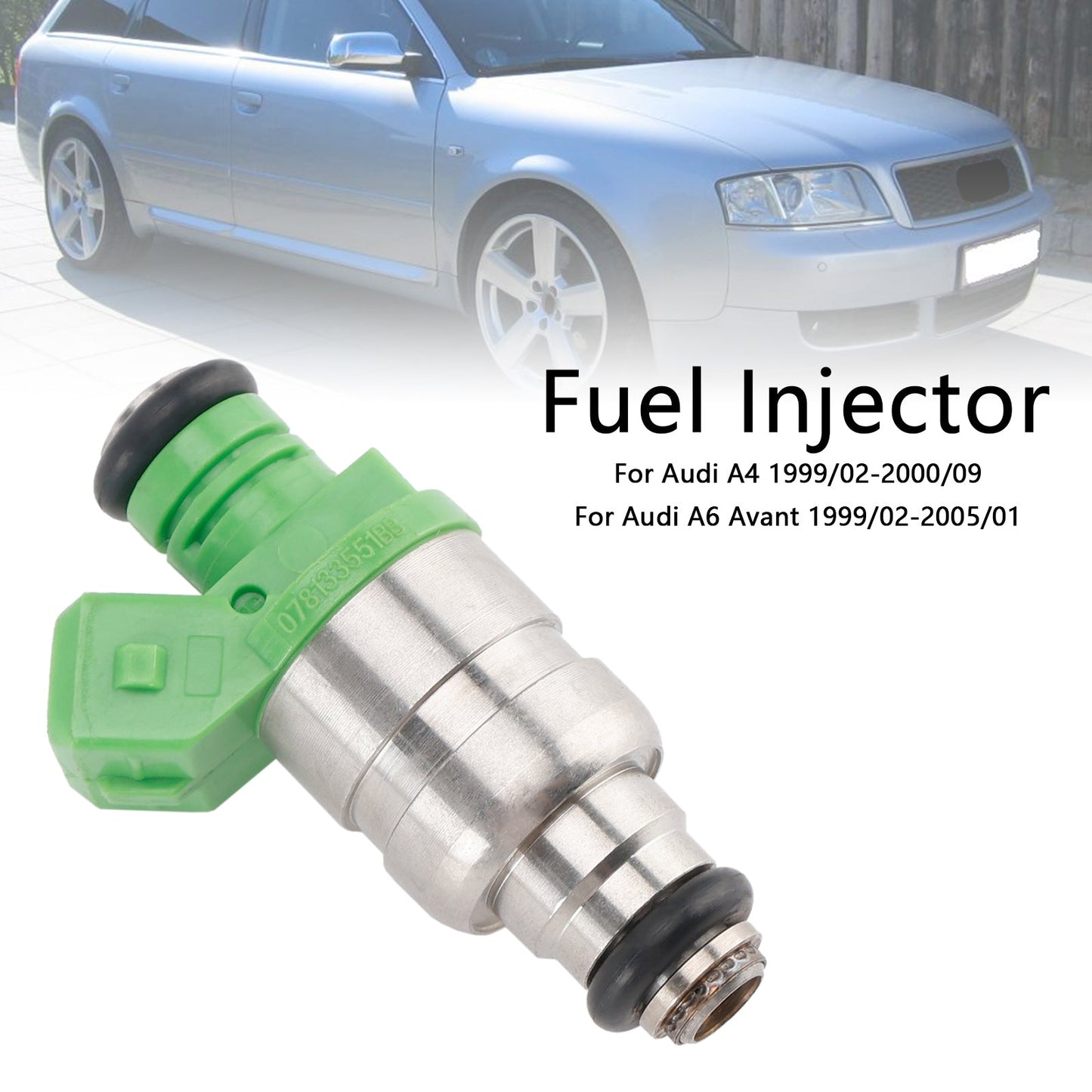 1 pz. Iniettore carburante 078133551BB adatto per Audi A4 S4 A6 S6 Allroad 2.7L